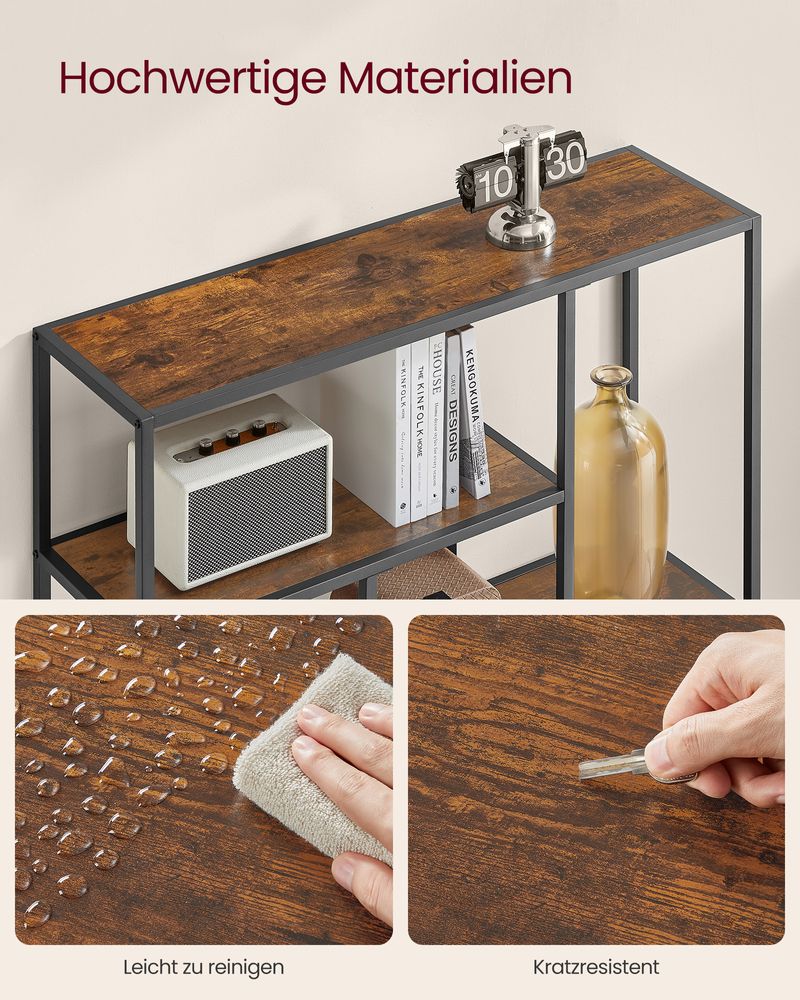 Compact vrijstaand boekenkast met 4 niveaus – modern en veelzijdig - De Vries Meubels