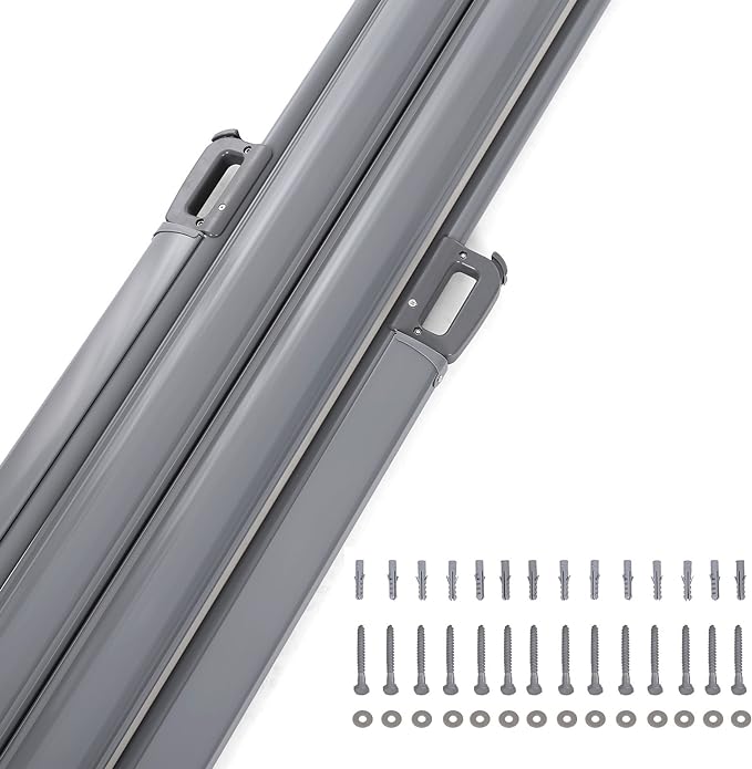 Dubbele Tuinscherm - Uitschuifbaar Zijluifel - Windscherm - Balkon - Tuin - 6 meter - De Vries Meubels