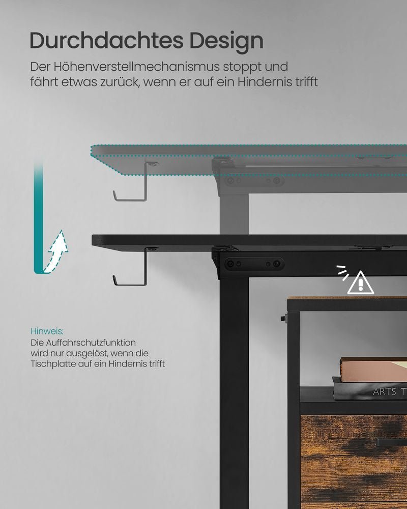 Elektrisch Hoog Laag Bureau - Elektrisch Verstelbaar - Schrijftafel - Ergonomisch Bureau - De Vries Meubels