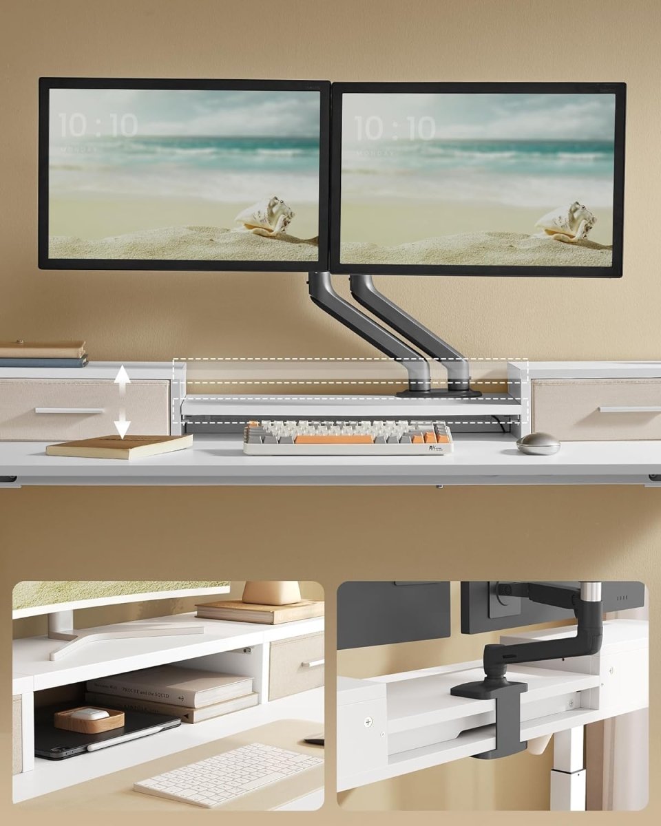 Elektrisch Sta Bureau met LED - Gamebureau - Zit Sta Bureau - In hoogte verstelbaar - De Vries Meubels