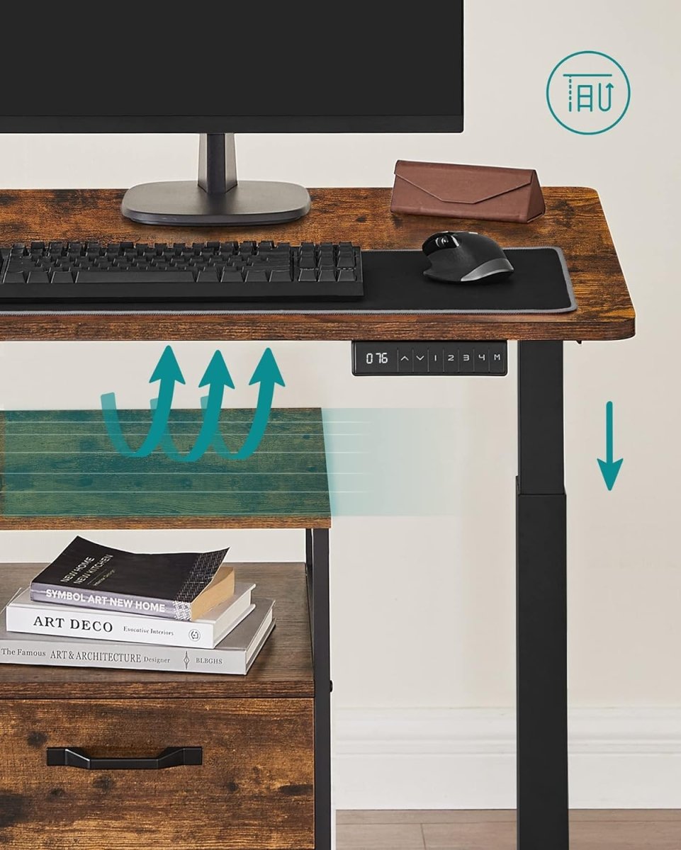 Elektrisch Sta Bureau - Verstelbaar in hoogte - Met Geheugenfunctie - 4 Geheugenstanden - De Vries Meubels