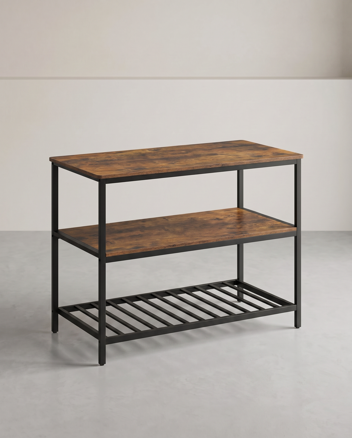 Keukenkastje – 3-laags Kruidenrek – Stalen frame – 60 x 120 x 90 cm – Industriële stijl