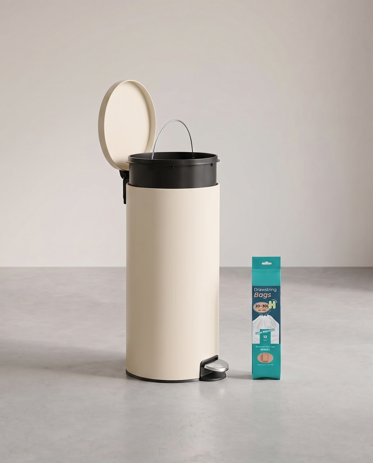 Pedaalemmer 30 Liter - Met Uitneembare Binnenemmer - Geruisloze Sluiting