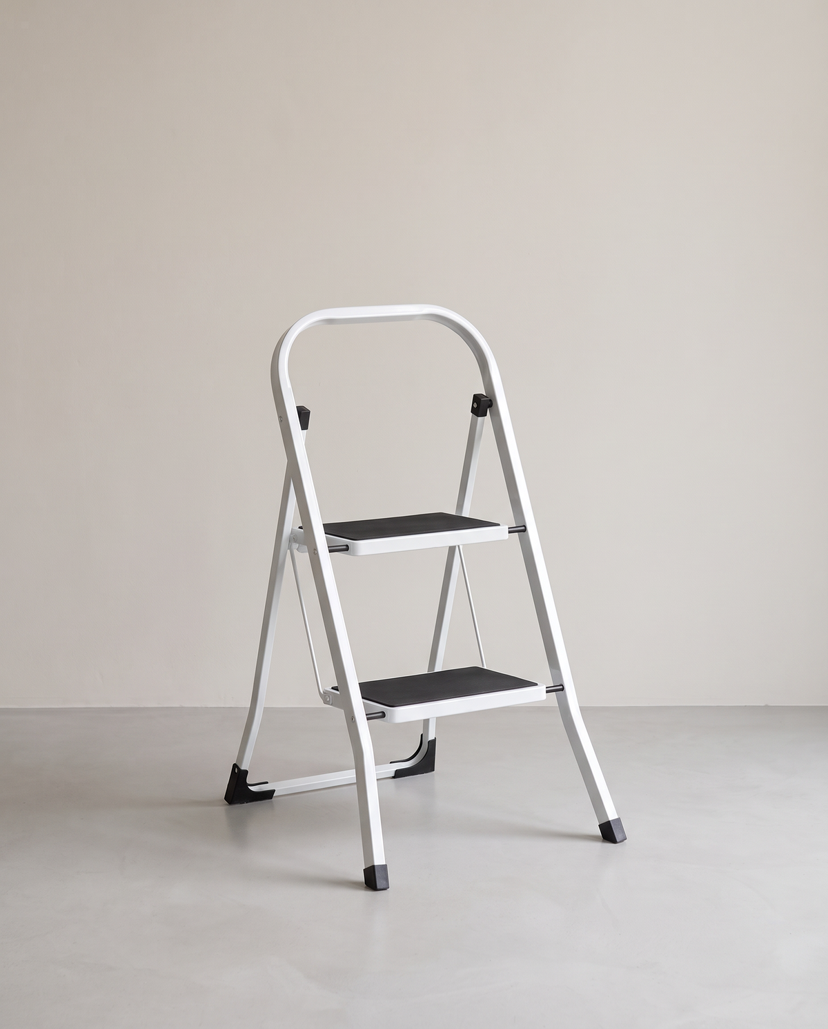 Opvouwbare Huishoudtrap – 3 Treden – Stalen Trapladder met Handgreep – 150 kg Draagvermogen