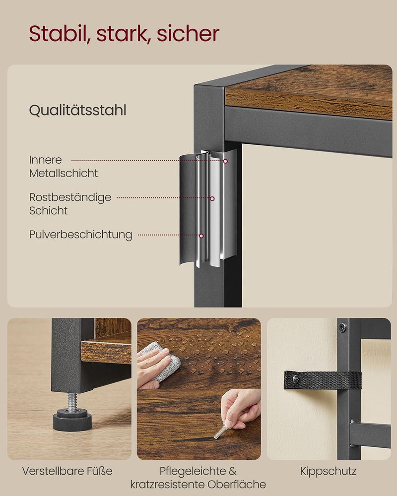 Industriële Kapstok met Bank en Schoenenrek – 4 - in - 1 Ontwerp - De Vries Meubels