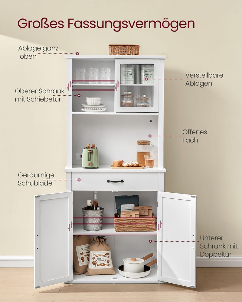 Keukenkast met Verlichting en Stopcontact - De Vries Meubels