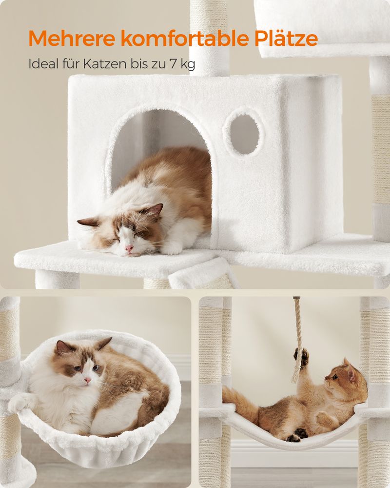 Krabpaal 206 cm - De Ultieme Speel - en Rustplek voor Jouw Kat - De Vries Meubels