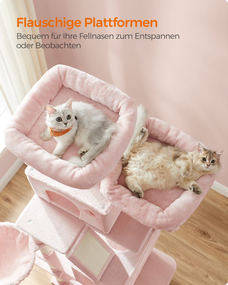 Krabpaal 206 cm - De Ultieme Speel - en Rustplek voor Jouw Kat - De Vries Meubels
