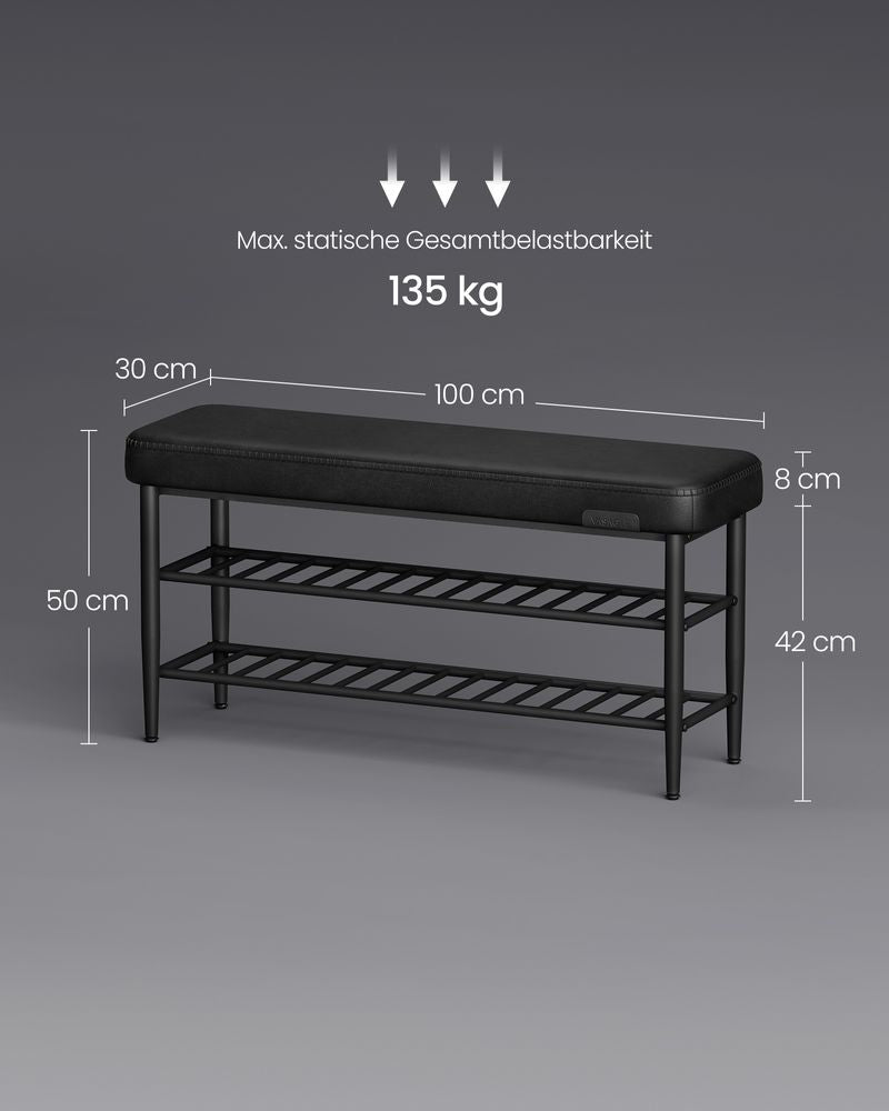 Luxe Schoenbank - Gestoffeerde Zitbank met Opbergruimte - De Vries Meubels