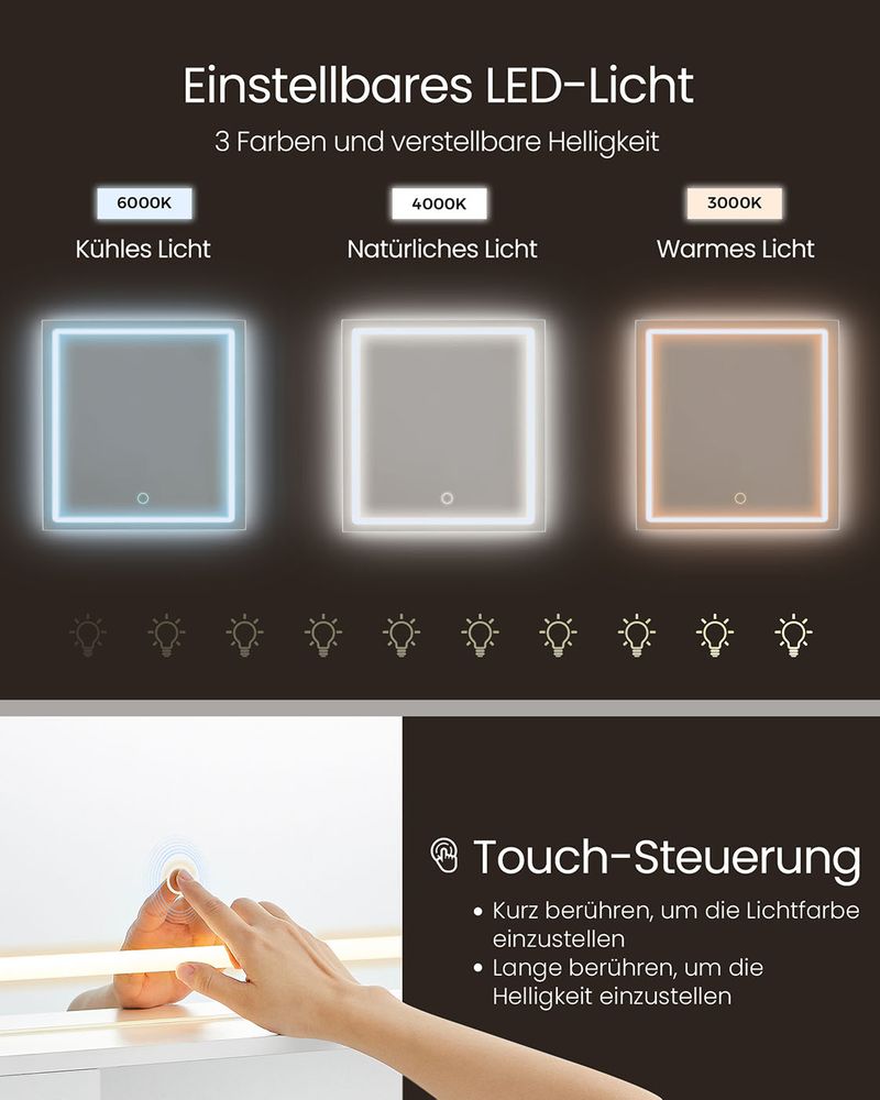 Moderne Kaptafel met Verlichting en Stopcontacten - USB - aansluiting - De Vries Meubels