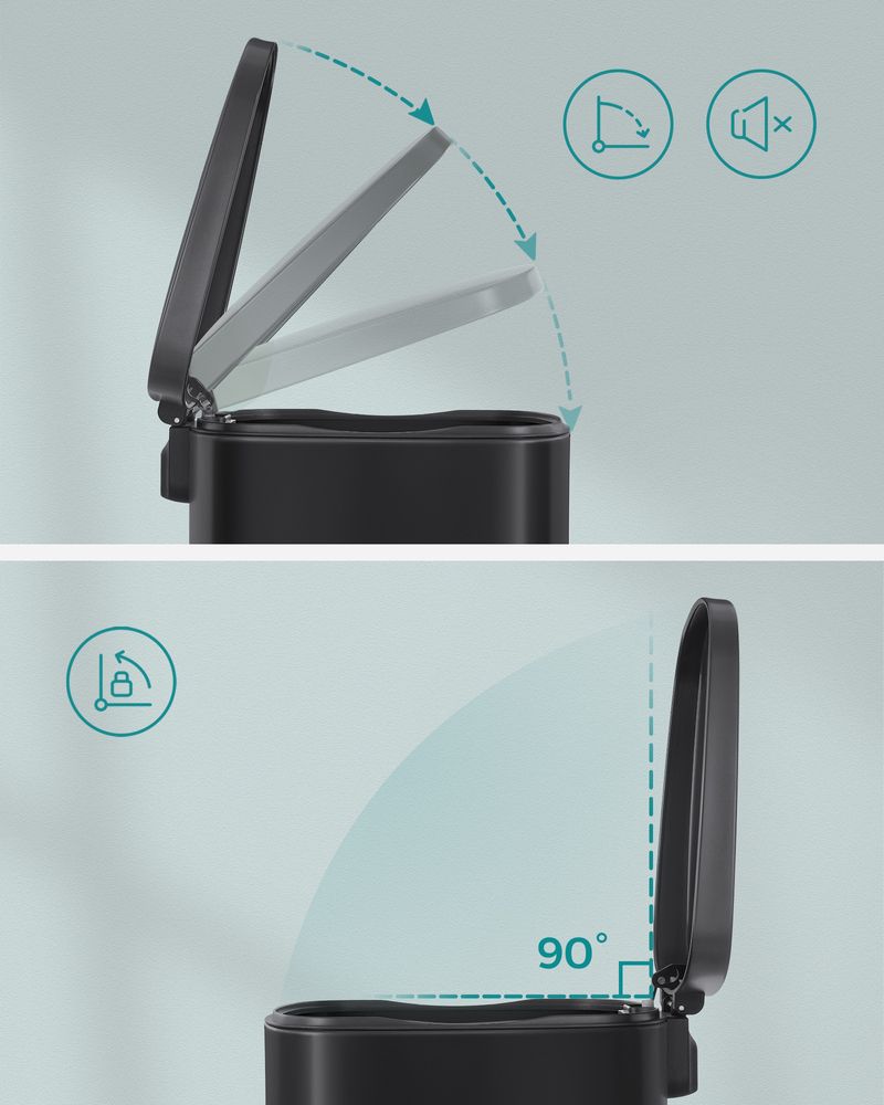 Moderne Pedaalemmer - 50 Liter - Prullenbak - De Vries Meubels