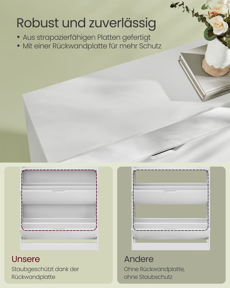 Moderne schoenenkast met verstelbare indeling en extra opbergruimte - De Vries Meubels