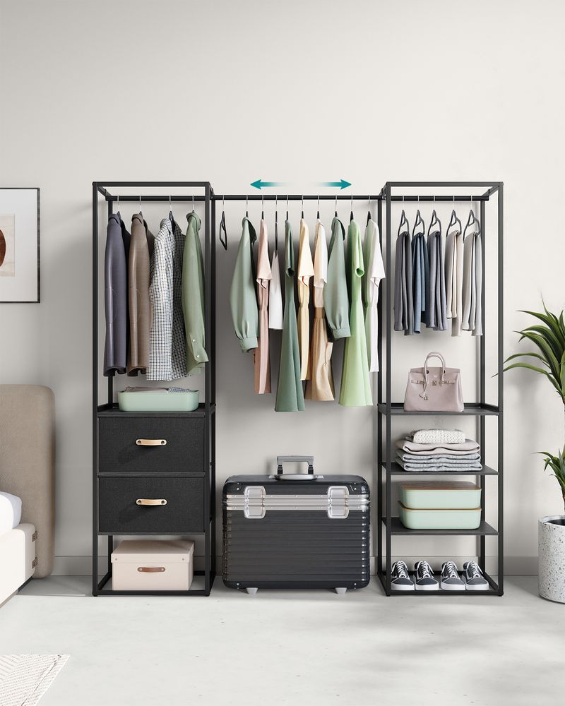 Open kledingkast met verstelbaar ontwerp - praktisch en robuust - De Vries Meubels