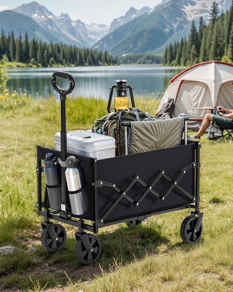 Opvouwbare Handkar - Bolderkar - Boodschappenkar - De Vries Meubels