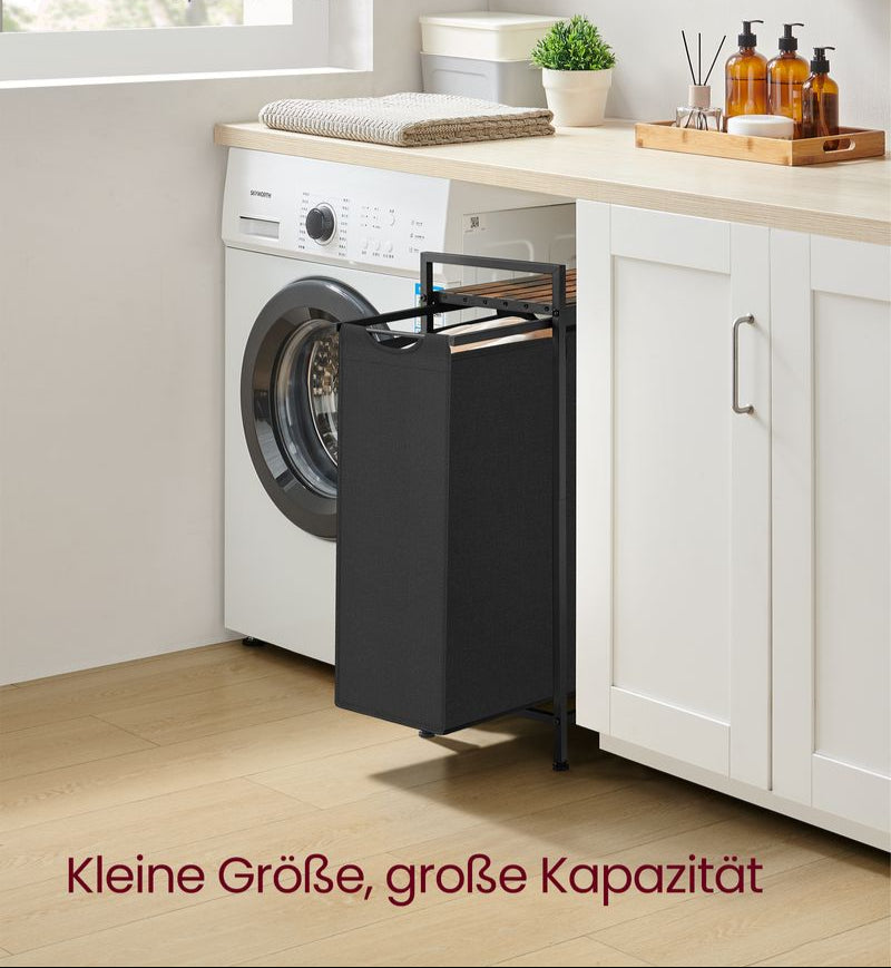 Wassorteerder met Handige Wasmanden - Wastrolley met Opbergrek - Praktische Organizer voor de Wasruimte - De Vries Meubels